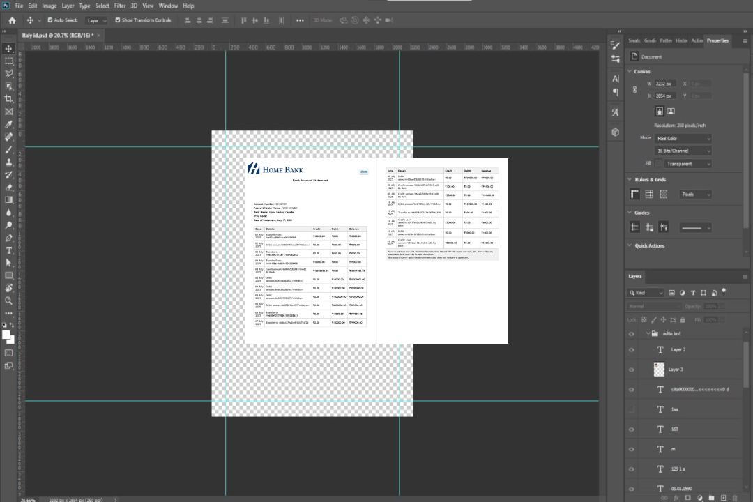 Modèle Word et PDF de relevé de compte de la Banque d'accueil du Canada du Canada, 2 pages template Modèle Word et PDF de relevé de compte de la Banque d'accueil du Canada du Canada, 2 pages template